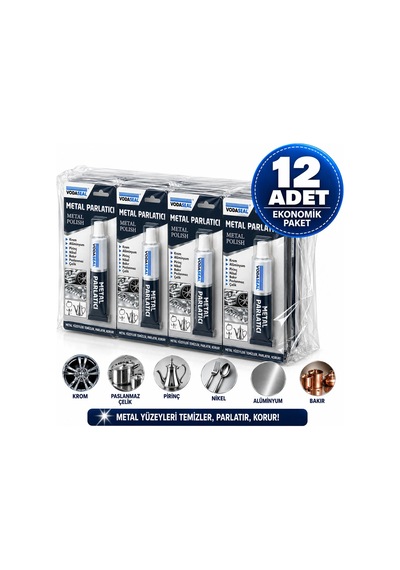 12 Adet Metal Parlatıcı 40gr