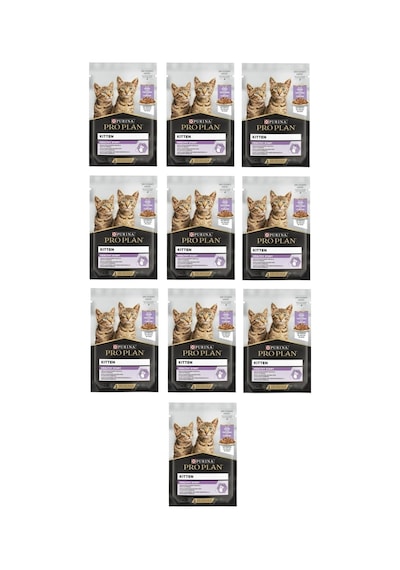 Pro Plan Kitten Pouch Hindili Yavru Kedi Maması 10 x 85 G