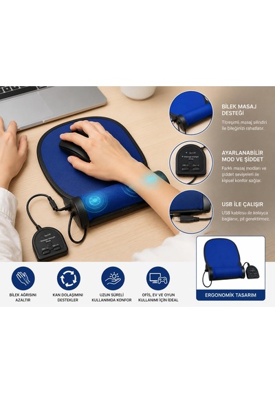 Bybars Bilek Masaj Destekli Mouse Ped