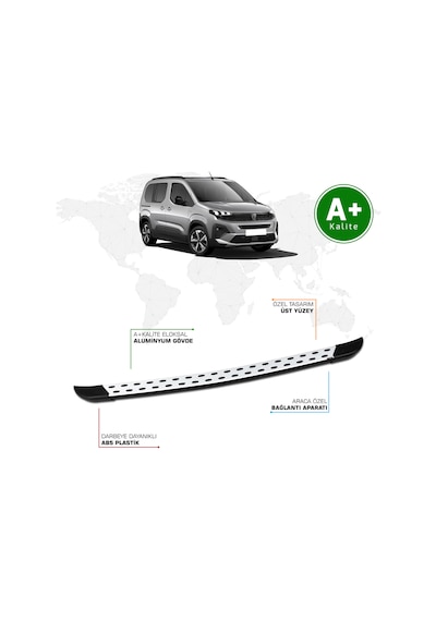 Peugeot Rifter Arka Basamak 2024 Model Ve Sonrası Trimline