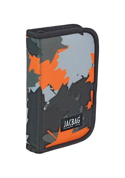 Jacbag Cover -sert Kapaklı Lastikli Kalem Kutusu Cover-turuncu Camoflora renkli