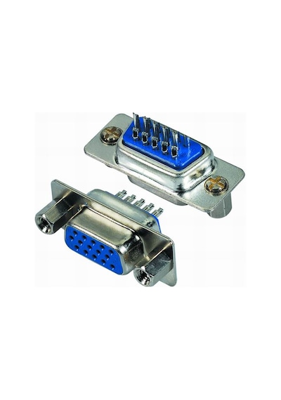 15 Pin Dişi D-Sub Vga Konnektör Fiş Lehimli