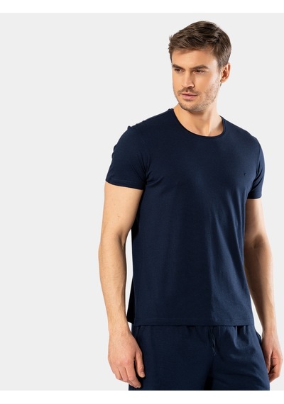 Cacharel Erkek Bisiklet Yaka T-shirt Slim Fit 2169/lacivert 001
