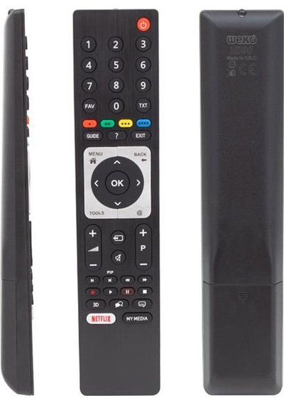 Arçelik A48-lw-8467 - Rc 3304805/01b / Beko B43l 6652 5b - Rm-l271b Netflix-pıp Tuşlu Lcd Led Tv Kumandası