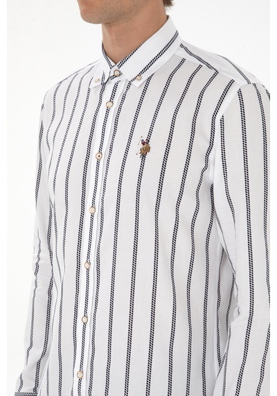 U.s. Polo Assn. Erkek Lacivert Gömlek Desenli 50308318-vr033 Lacivert