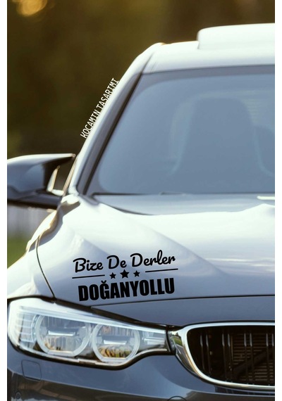 Malatya Doğanyol Klasik Siyah Sticker Malatya Bize De Derler Doğanyollu 40x15 Cm Oto Sticker 40 CM - Siyah