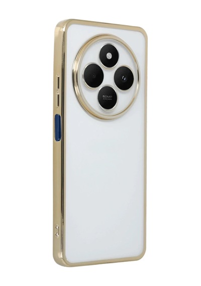Xiaomi Redmi 14c Uyumlu Kılıf Lensli Silikon - Gold