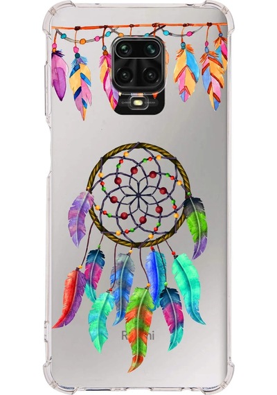Prinrify Xiaomi Redmi Note 9s Uyumlu Nazar Boncuğu 6 Baskılı Şeffaf Köşe Korumalı Antişok Kılıf