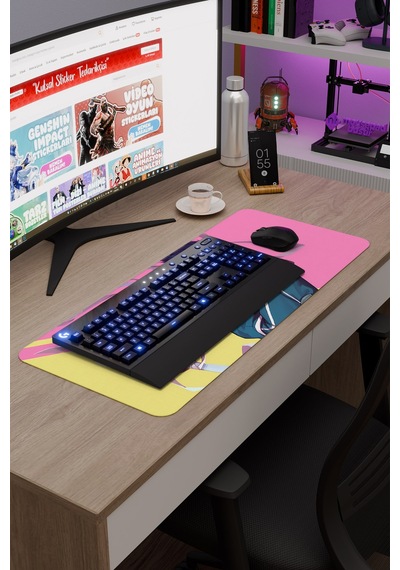 Noragami Kaymaz Dikişli Kauçuk Oyuncu Mousepad V3 - 70x30 Xl Gaming Mouse Pad Fare Altlığı
