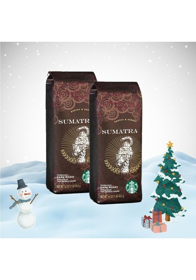 Starbucks Yılbaşı Paketi Sumatra Çekirdek Kahve 2 x 250 G
