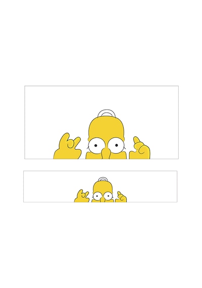 Oem Homer Simpson Şaşkın Tasarımlı 2'li Torpido Ve Pandizot Koruyucu Havlu Seti