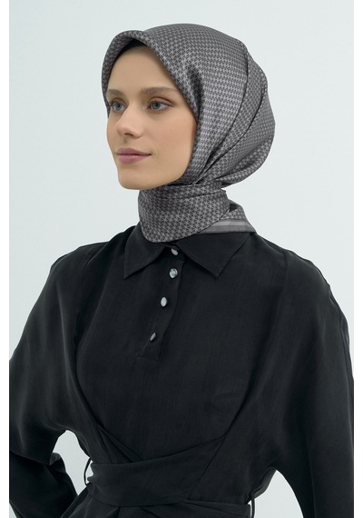 Armine Saf İpek Sura Eşarp-2026 İlkbahar-yaz- 952800d Füme-gri-