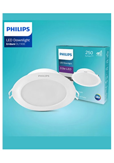 Philips Eridani Dl190b 3.5w 80mm Delik Çapı 4000k Gün Işığı 250lümen Beyaz