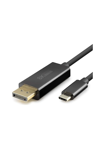 Type-c To Dısplay Kablo 8k 60hz Pvc 1.8m Siyah Hdx7858