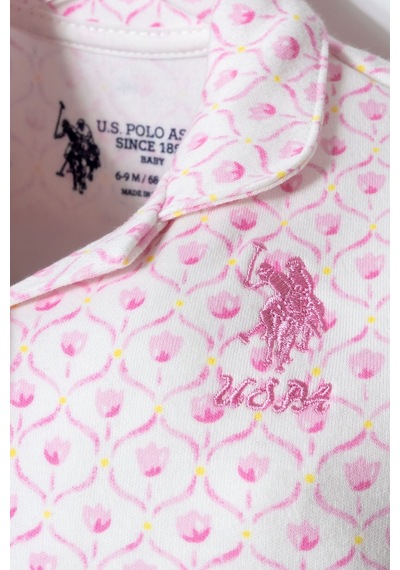 U.s. Polo Assn. Kız Bebek Pembe Takım Usb3020-c-v1 Pembe
