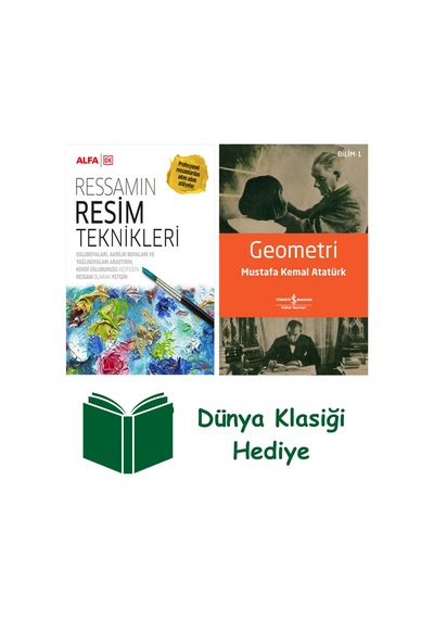 Ressamın Resim Teknikleri Ciltli + Geometri + Dünya Klasiği Hediye