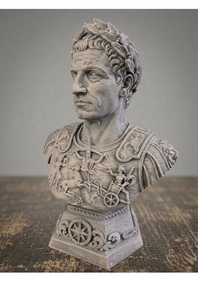 Eselya3d Sezar Büst Hediyelik Biblo/ Caesar Bust Roma /15cm /fanart