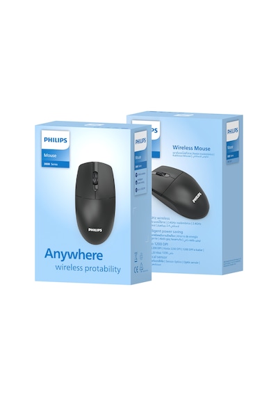 Philips SPK7347 Kablosuz 1200DPI 3 Tuşlu Optik Mouse Siyah