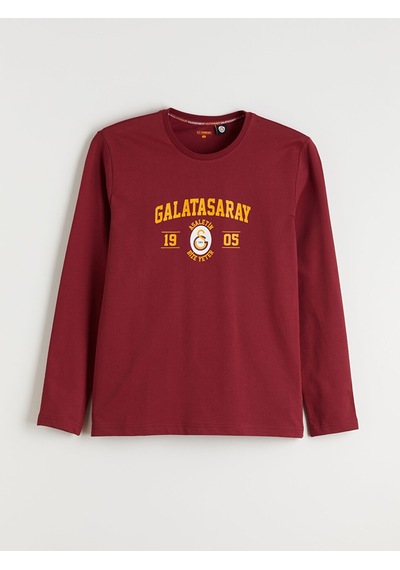Lc Waikiki Lc Waıkıkı Kırmızı Galatasaray Baskılı Erkek Pijama Takımı