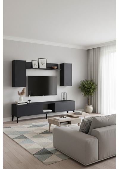 Tvr1599a Aplos Tv Ünitesi Takımı Antrasit 150cm