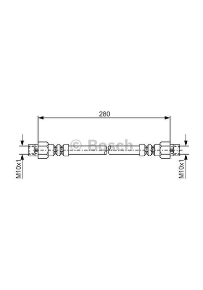 BOSCH 1987476234 Fren Hortumu Arka Dısı Dısı 280Mm Mb 116