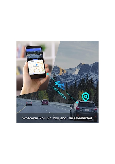4g Sim Kart Girişli Araç İçi Kamera Ön Ve İç Kamera 1080p Fhd Gps Panik Butonu Anlık Takip Taksi Tır