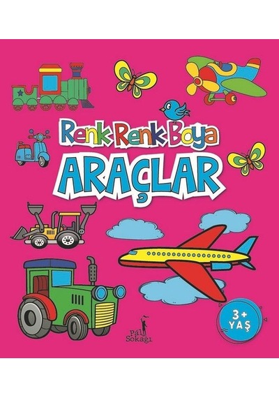 Boyama Kitabı Araçlar Renk Renk Boya- Pal Sokağı