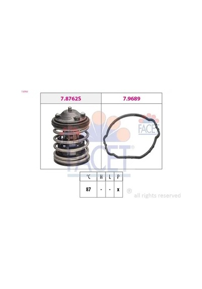 Toyota Avensis Termostat 1.6 D-4d 2015-2017 Facet 78762