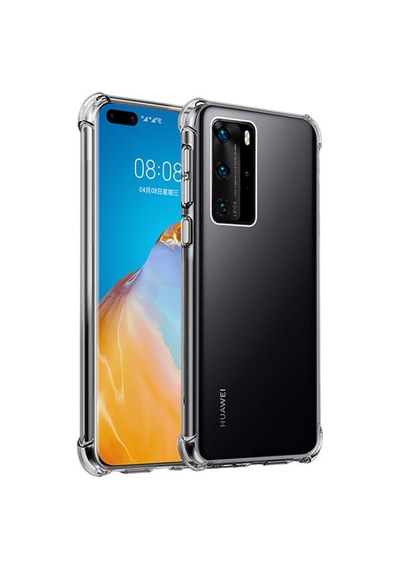 Huawei P40 Kılıf Zore Nitro Anti Shock Silikon Renksiz