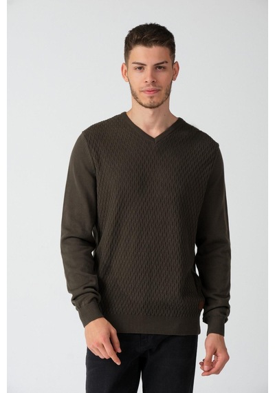 Alexander Gardi Alexandergardı V Yaka Regular Fit Kazak E20-512400 001