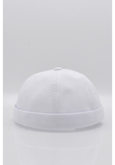 Külah Erkek Hipster Premium Cap Beyaz Docker Şapka-Beyaz-Standart