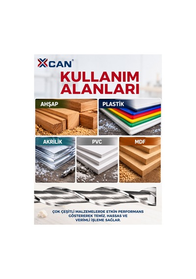 6 Mm Çift Ağızlı Spiral Karbür Freze Ucu 6x12x45 Mm Cnc Ve El Frezesi İçin