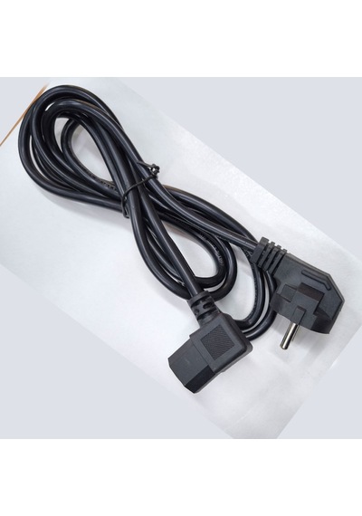 Ac 90 Derece L Power Kablo 3x0.75 L Tipi 90 Pc Monitör Power Kablosu 2m