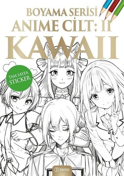 Anime Boyama Cilt 2 - Kawaii- Teras Kitap