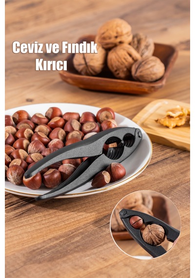 2028 Döküm Ceviz Kıracağı Fındık Kıracağı Paslanmaz Ceviz Ve Fındık Kıracak Döküm Siyah
