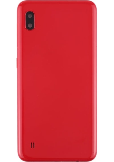 Samsung Galaxy A10 Uyumlu Arka Pil Batarya Kapağı Sm-a105f - Kırmızı