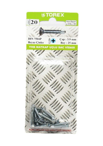 Matkap Uçlu Vida 3.9x25 1 Paket: 20 Adet - 762256183 Diğer