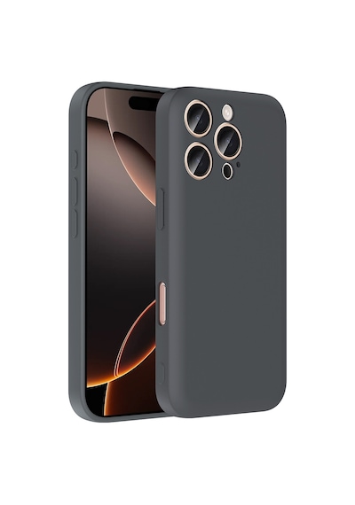 Apple Uyumlu iPhone 16 Pro Max Kılıf Kamera Korumalı Kartlık Hazneli Zore Vitra Kapak Gri