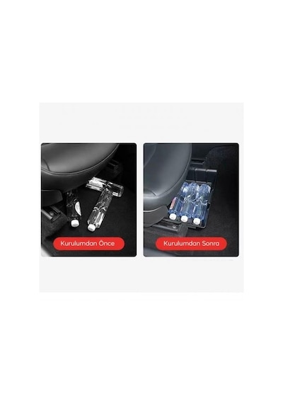 Polham Tesla Model Y İçin 35x23cm Koltuk Altı Saklama Kutusu, Şişe, Şemsiye, Ayakkabı İçin Organizer