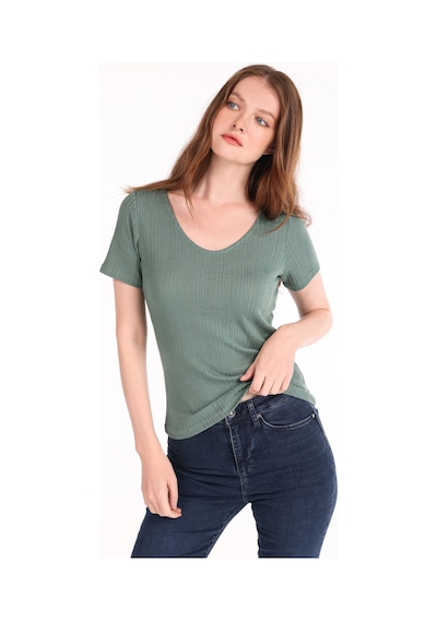 Colins Yeşil Kadın Tshirt K.kol Cl1066815 Q1.v1 Dmg 001
