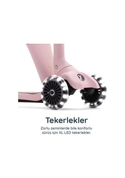 Smartrike Xtend Mini-ride 4 Aşamalı Büyüyen Oturaklı Scooter 1-9 Yaş Katlanabilir Led Tekerlekli Pembe