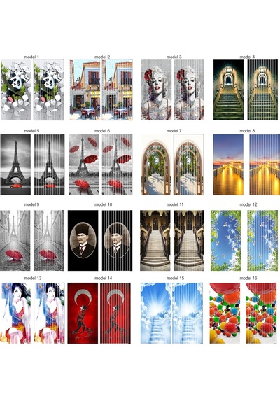 Resim Baskılı Branda Kapı Sinekliği 100X200 Cm