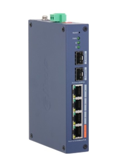 Dahua Chs4206-4et-60 4 Port 10/100 + 2 Port Sfp Uplınk 60w Poe Cloud Yönetilebilir Endüstriyel Swıtch