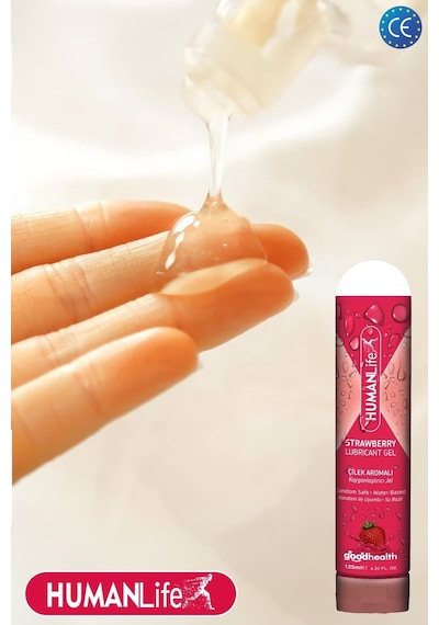 Humanlife Çilek Aromalı Kayganlaştırıcı Jel 3 x 125 ML