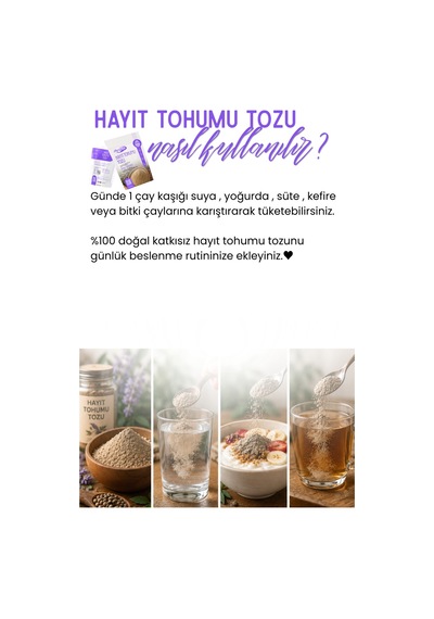 250 Gr Hayıt Tohumu Tozu
