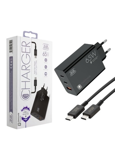 Subzero Sg88 65w Usb+pd+pd Girişli Süper Fast Type-c Şarj Aleti