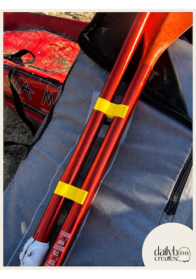 Sup/kano Sarı Kürek Düzenleyici Aparat 2'li Set-kürek Parça Tutucu Klips-paddle Board Taşıma Aksesuarı