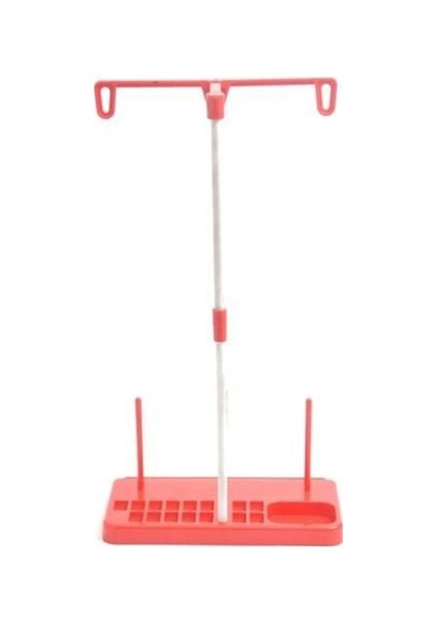 Ev Tipi Dikiş Makinesi Çardağı İplik Çardağı Plastik Çardak Seti Kırmızı Makara Standı Ts-500