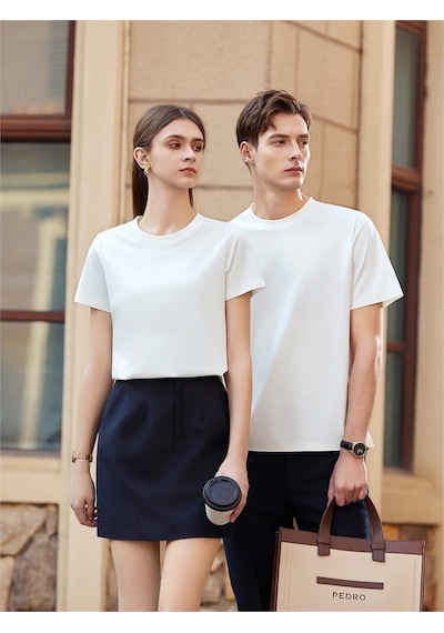 New Performance Premium Basic T-shirt 67.1% Naylon 22.0% Pamuk 10.9% Spandex Beyaz