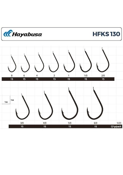 Hayabusa Hfks 130 No:1 Black Nikel İğne 15 Adet